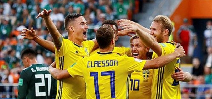 SWEDES BEAT MEXICO 3-0 BUT BOTH QUALIFY FOR LAST 16