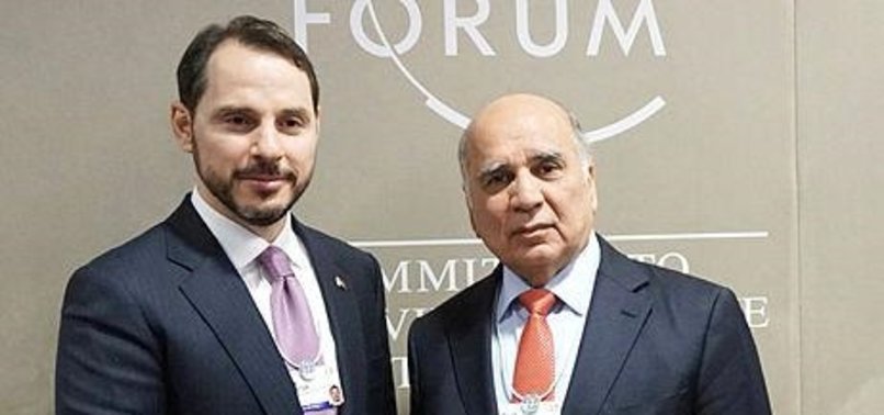 TURKISH, IRAQI FINANCE MINISTERS CROSS PATHS IN DAVOS