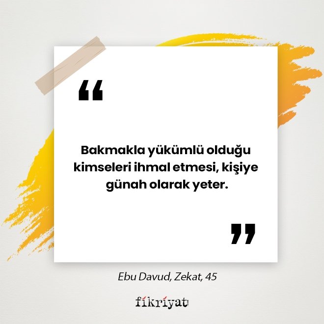 Aile ile ilgili 40 hadis; Ebu Davud, Zekat, 45