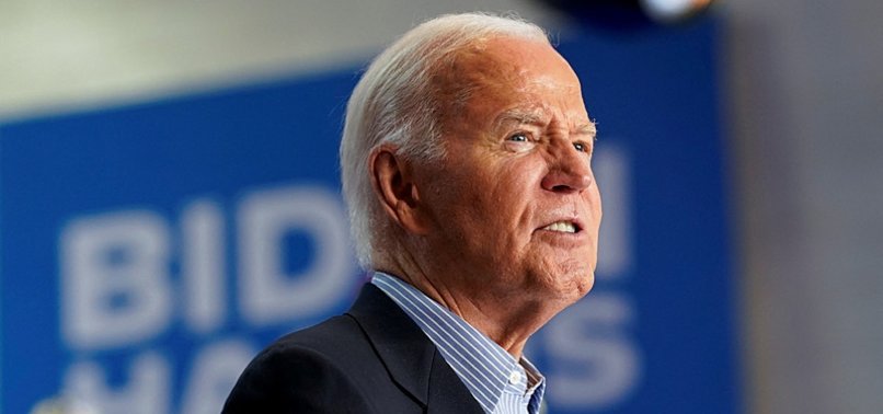 BIDEN INSISTS HE IS STAYING IN WHITE HOUSE RACE