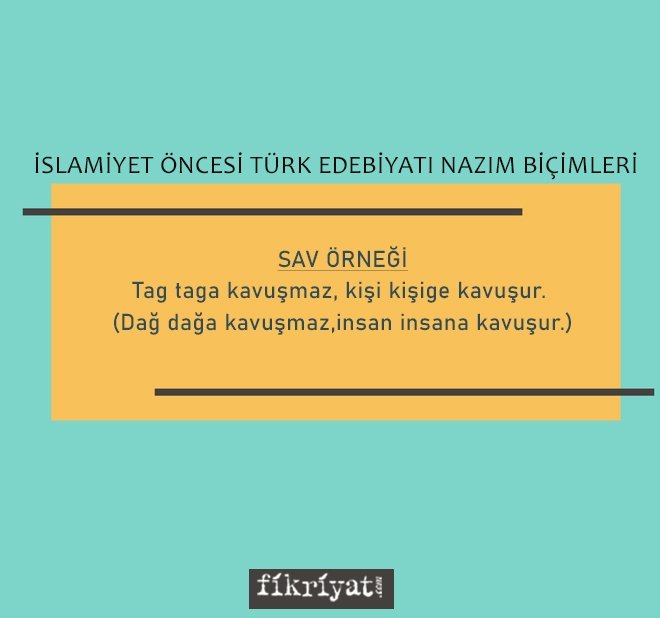 SAV NEDİR? SAV ÖRNEĞİ