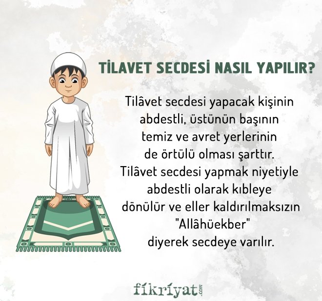 TİLAVET SECDESİ NASIL YAPILIR?