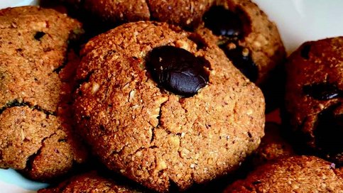 Damla Çikolatalı Şekersiz ve Glütensiz Kurabiye