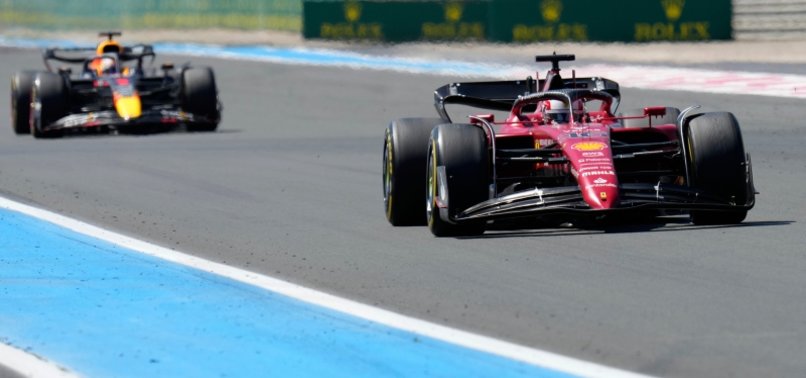 FERRARIS LECLERC CRASHES OUT OF FRENCH GP