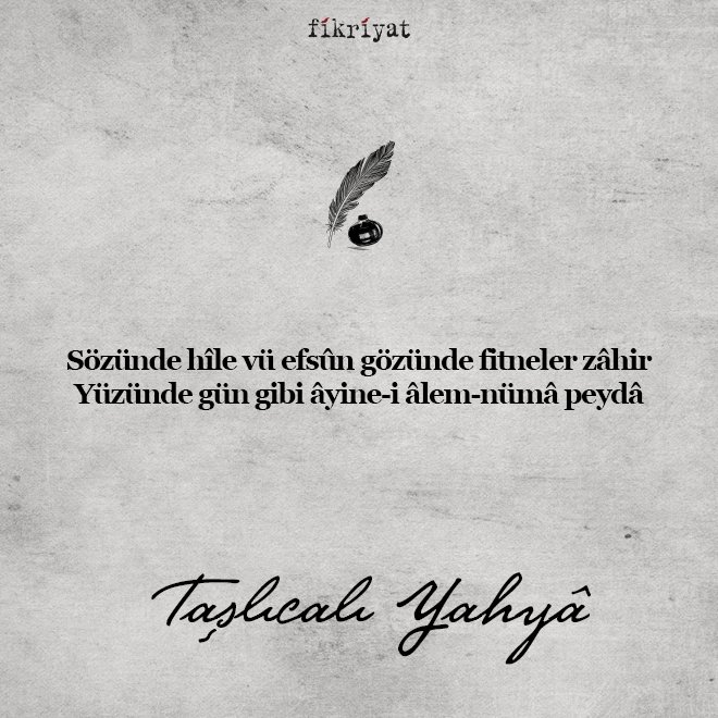 Taşlıcalı Yahya’nın şiirleri