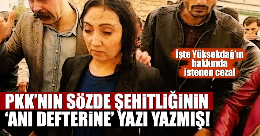 Yüksekdağ, PKK’nın anı defterine yazı yazmış