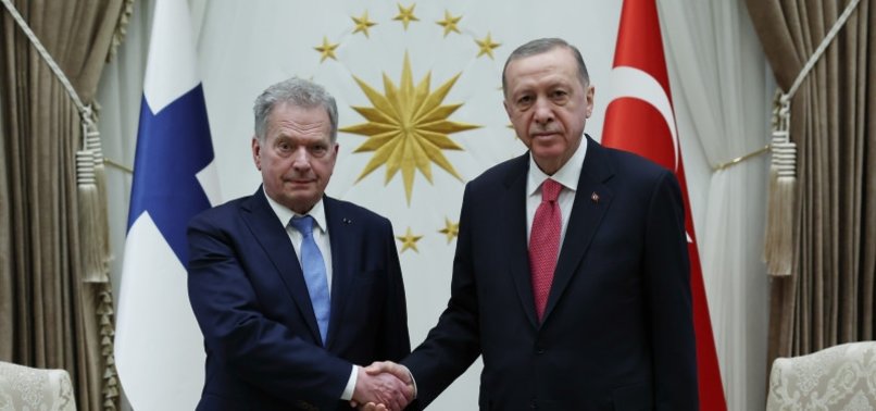 TURKISH, FINNISH PRESIDENTS MEET IN ANKARA