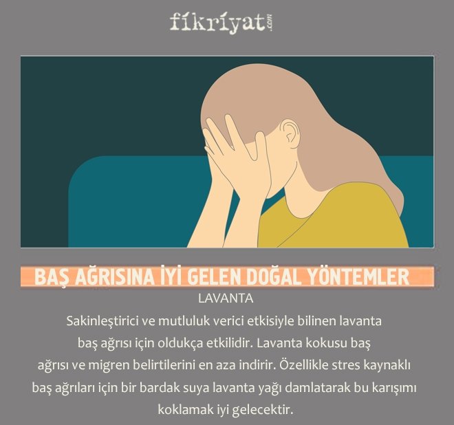 BAŞ AĞRISINA İYİ GELEN DOĞAL YÖNTEMLER