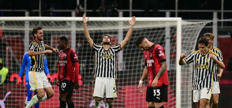 JUVE SINK 10-MAN MILAN AND CLOSE IN ON LEADERS INTER