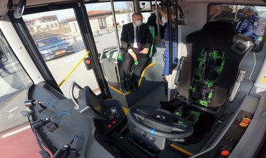 Erdoğan tests Turkey's locally-produced driverless electric bus