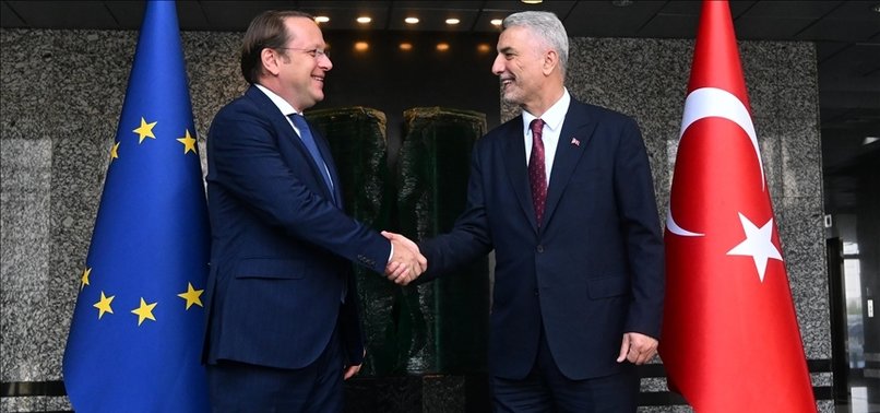 TURKISH TRADE MINISTER, EU COMMISSIONER DISCUSS UPDATING CUSTOMS UNION