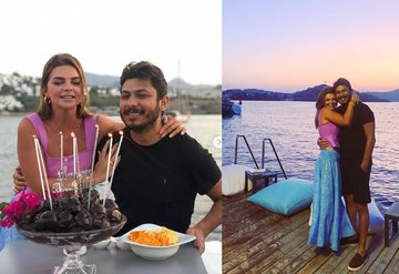 Pelin Karahandan eşine sürpriz kutlama