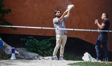 Iraqi refugee burns Islamic holy book Koran in front of Stockholm mosque