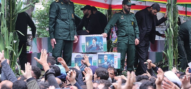 FUNERAL PROCESSION FOR LATE IRANIAN PRESIDENT BEGINS IN TABRIZ CITY