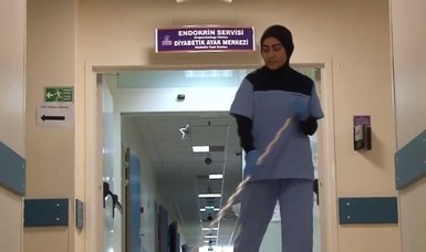 Cleaning lady accepted to medical school where she worked