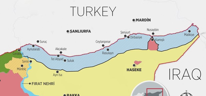 32-KM WIDE SAFE ZONE TO BE FORMED IN NORTHERN SYRIA