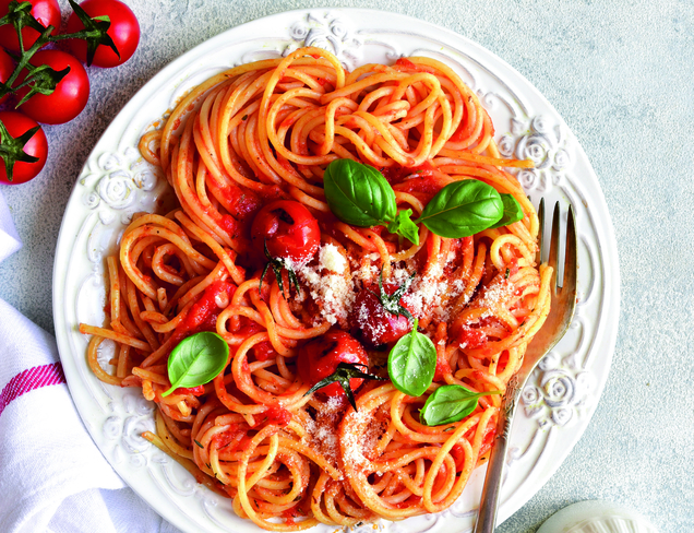 Izgara Domatesli Spagetti