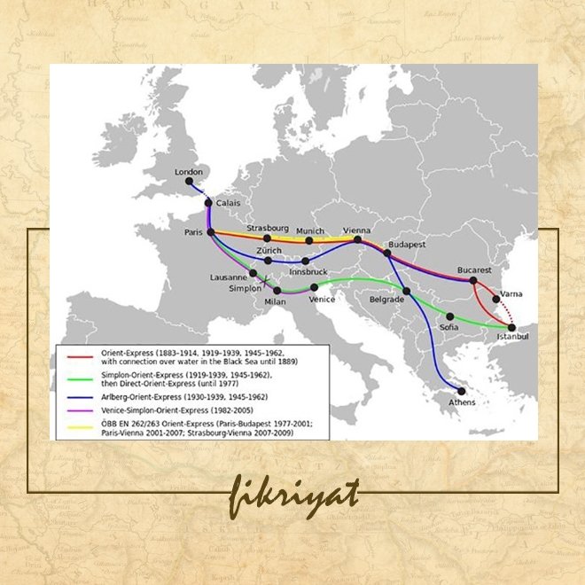 ŞARK EKSPRESİNİN GÜZERGAHI