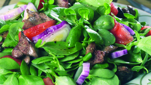 Kırmızı Soğanlı Semizotu Salatası