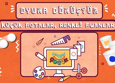 Küçük Potalar Renkli Puanlar