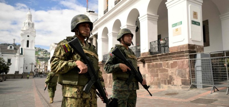 U.S. MONITORING SITUATION IN ECUADOR AFTER GANG ATTACK, RULES OUT SENDING TROOPS