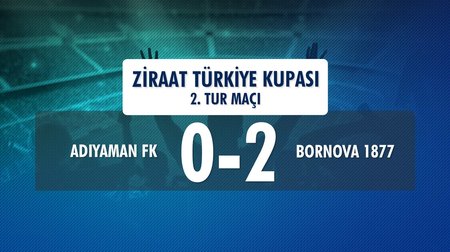 Adıyaman FK 0 - 2 Bornova 1877 (Ziraat Türkiye Kupası 2. Tur Maçı) 