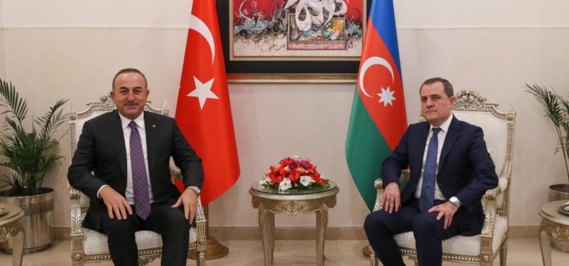TURKISH, AZERBAIJANI MINISTERS DISCUSS POST-WAR DEVELOPMENTS