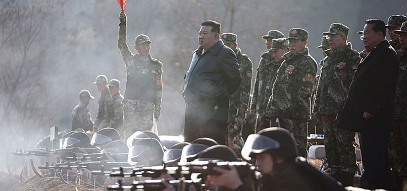 NORTH KOREAS KIM GUIDES ARTILLERY FIRING DRILL BY KOREAN PEOPLES ARMY, KCNA SAYS
