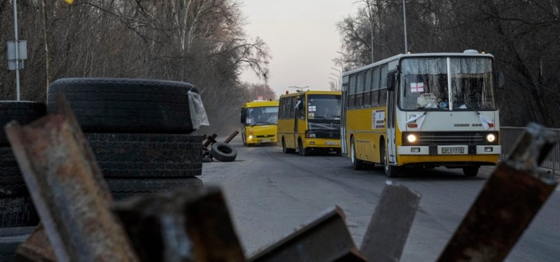 UKRAINE SAYS 5,208 PEOPLE WERE EVACUATED FROM CITIES ON SATURDAY