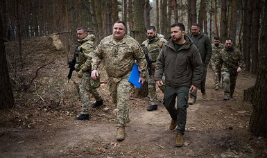 Zelensky says inspected new defences in east Ukraine