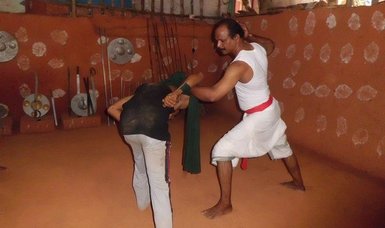 Retired Muslim policeman promotes ancient Indian martial art