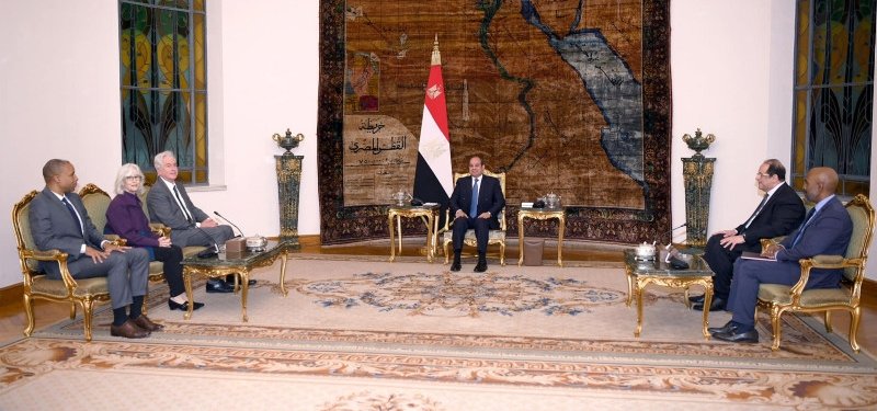 Egypt's Sisi meets CIA chief, calls for Gaza cease-fire