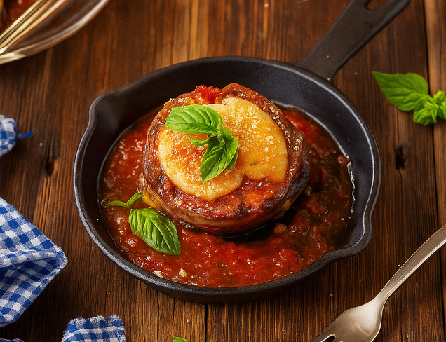 Mozzarella Peynirli Patlıcan