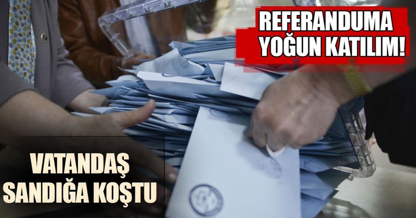Referanduma yoğun katılım