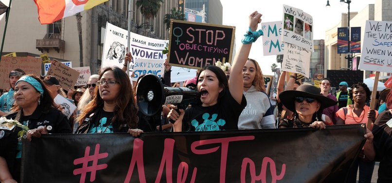 HUNDREDS JOIN #METOO MARCH IN HOLLYWOOD AGAINST SEXUAL ABUSE