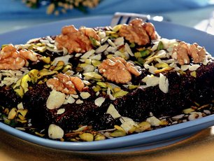 Çikolatalı ve Bademli Revani