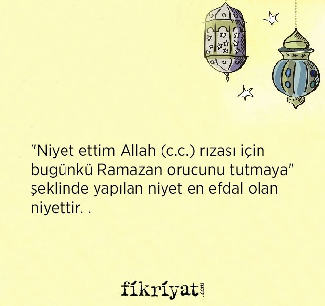 ORUCA NASIL NİYET EDİLİR?