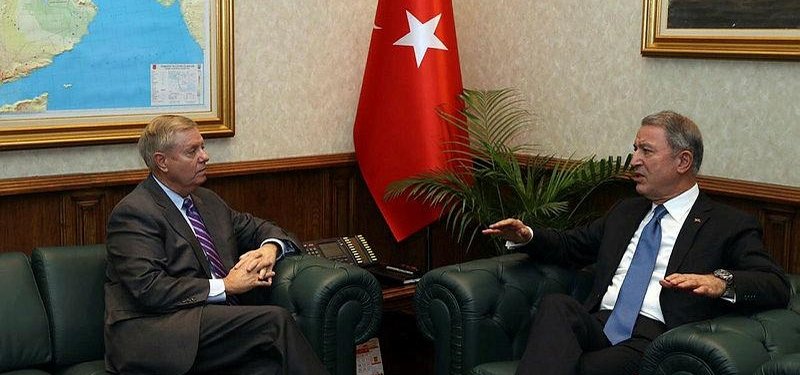 Turkish defense minister meets US senator in Ankara