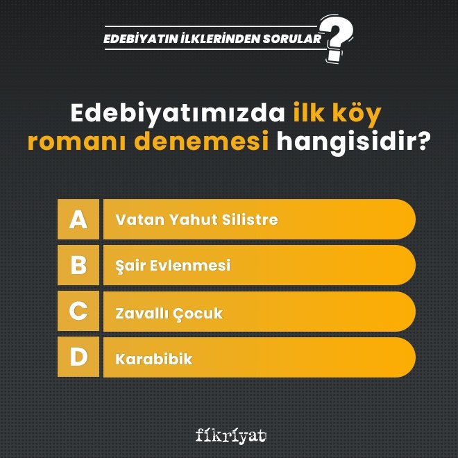 Edebiyatımızda ilk köy romanı denemesi hangisidir?