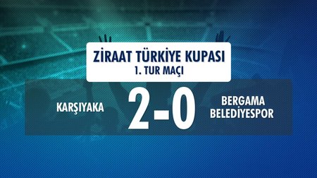 Karşıyaka 2 - 0 Bergama Belediyespor (Ziraat Türkiye Kupası 1. Tur Maçı) 