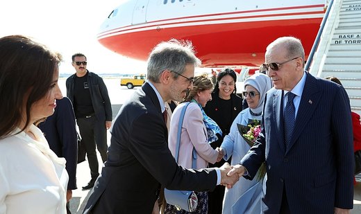 Erdoğan arrives in Spain for bilateral intergovernmental summit