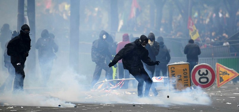 FRENCH GOVERNMENT UNDER FIRE AFTER NATIONWIDE MAY DAY CHAOS