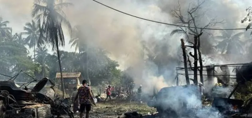 Photo : anews.com.tr Myanmar : au moins 50 morts dans un bombardement de la junte à Kyauktaw