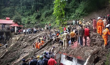 Landslide damages several buildings in Indian Himalayan state