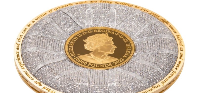 $23 MLN COMMEMORATIVE COIN DESIGNED IN HONOR OF QUEEN ELIZABETH II