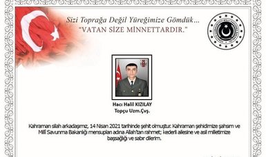 Turkish soldier martyred in northern Iraq