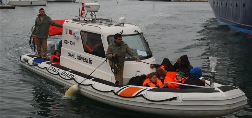 TURKISH COAST GUARDS RESCUE 42 SYRIANS IN AEGEAN SEA