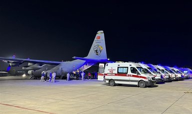 2nd military plane carrying patients from Gaza arrives in Türkiye