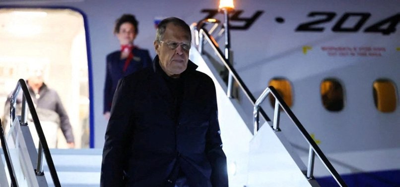 RUSSIAN FOREIGN MINISTER ARRIVES AT OSCE MEETING IN SKOPJE