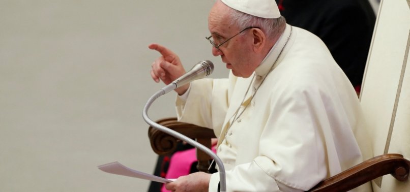 POPE SAYS WAR IN UKRAINE IS BARBARIC AND CONTEMPTUOUS OF GOD